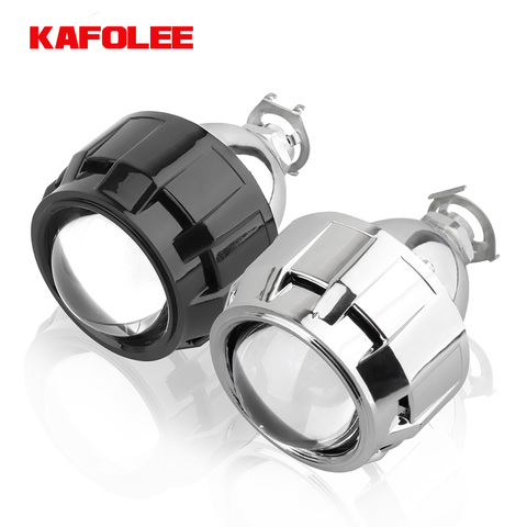 KAFOLEE 2.5 inch Mini Bi Xenon HID Projector Headlight Lenses Retrofit Fit H4 H7 H11 9005 H8 Car Head Lamp W/ Gating Gun Shrouds ► Photo 1/6