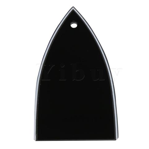 Yibuy 3Ply Black Blank 1 Holes Electric Guitar Truss Rod Cover Plate HA-1003 ► Photo 1/6