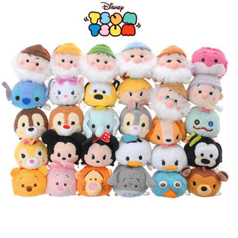 Disney Tsum Mini Figure Plush Doll Mickey Minnie Donald Duck Stitch Hulk Spider Man 9Cm Creative Toys Gift for Children New ► Photo 1/5