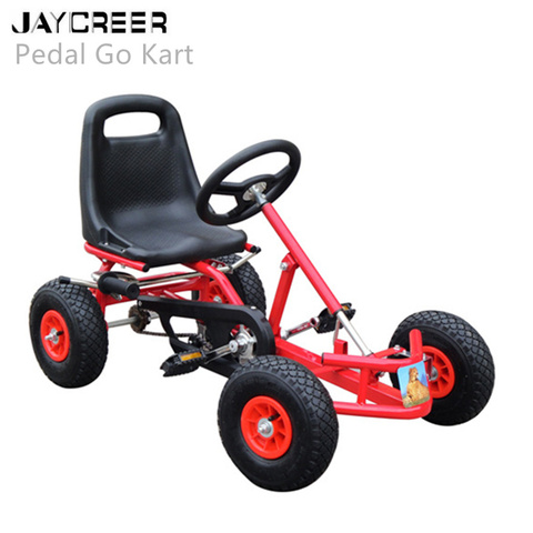 JayCreer Pedal Go Kart, 4 Wheel Powered Ride On Toy, Kids' Pedal Car For Outdoor, Racer Pedal Car ► Photo 1/6