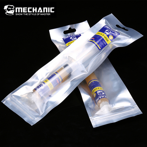 MECHANIC 10CC No-Clean Solder Paste Flux Liquid/Paste For iPhone CPU Demolition Special BGA Rework Welding Oil + Needle ► Photo 1/6