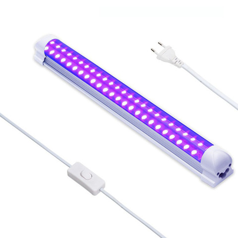 Factory supply 85-265V Input UV Light Tube Bar Type Purple UVA LED Lighting 365nm 395nm For KTV Bar Ink Curing Free Shipping ► Photo 1/6