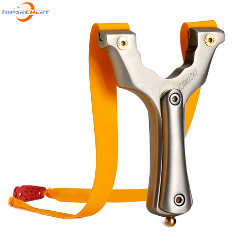 Stainless Steel Hunting Slingshot Powerful Catapult with Rubber Band Outdoor Shooting Sport Accessories ► Photo 1/6