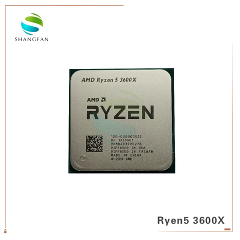 AMD Ryzen 5 3600X R5 3600X 3.8 GHz Six-Core Twelve-Thread 7NM 95W L3=32M 100-000000022 CPU Processor Socket AM4 ► Photo 1/1