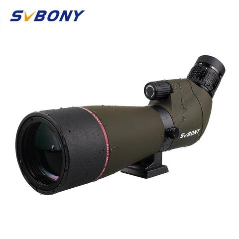 SVBONY SV13 Spotting Scope 20-60x65 Zoom Telescope BK7 Silver+MC Prism and Fully multi-coated Objective Lens Waterproof F9314AA ► Photo 1/6