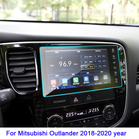 Tempered Glass Screen Protective Film for Mitsubishi Outlander Auto Interior Car GPS Navigation Screen Protector 2022-2022 year ► Photo 1/1