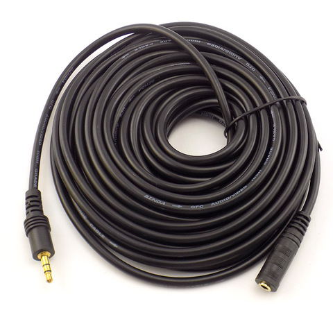 1.5/3/5/10M 3.5mm Stereo Male to Female Audio Extension Cable Cord for Headphone TV Computer Laptop MP3/MP4 Earphone ► Photo 1/6