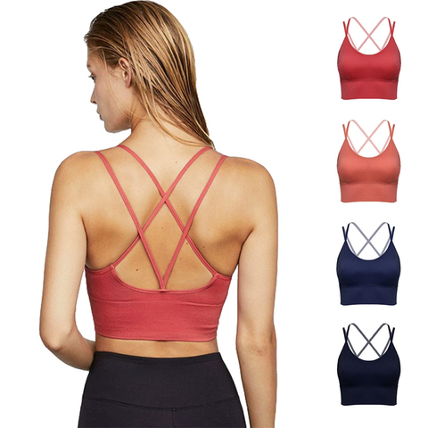2022 Sports Bra Running Yoga Top Breathable Thin Anti-Sweat Workout Gym  Vest Push Up Shockproof Seamless Girl Underwear Hot Sale - Price history &  Review, AliExpress Seller - RX Store
