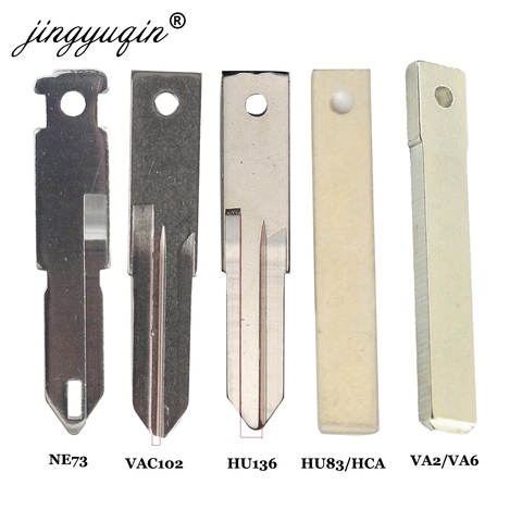 jingyuqin VAC102 HU136 VA2/VA6 HU83 NE73 Uncut key Blade For Renault Nissan Peugeot Citroen Remote Fob Key Blank ► Photo 1/1