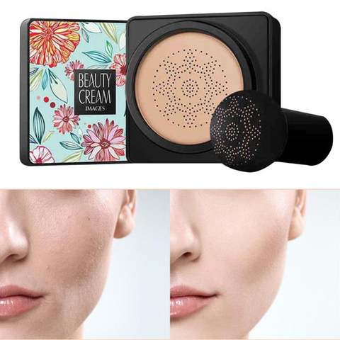 BB Air Cushion Foundation Mushroom Head CC Cream Concealer Whitening Makeup Cosmetic Waterproof Brighten Face Base Tone ► Photo 1/6