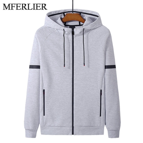 Spring Autumn cotton men hoodies 5XL 6XL 7XL 8XL bust 145cm Plus size long sleeve sweatshirt men 5 colors ► Photo 1/6