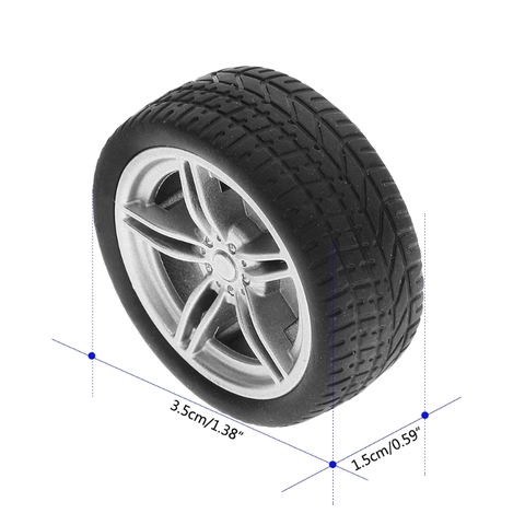 4pcs Simulation Rubber Wheel Tire Wheel Toy Model DIY RC Spare Parts Y4QA ► Photo 1/5