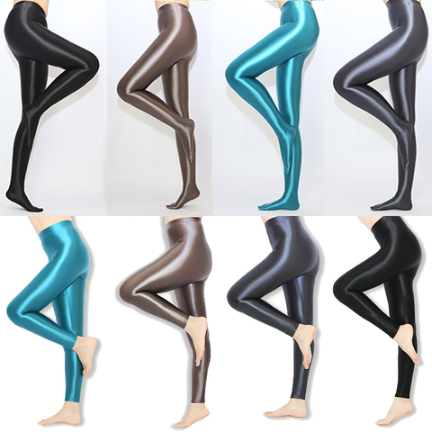 Drozeno 2022 2XL satin smooth opaque pantyhose bright tights sexy silk stockings Japanese slim high waisted women ► Photo 1/6