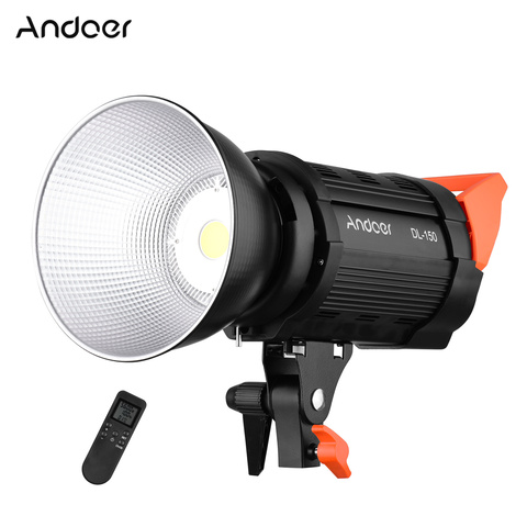 Andoer DL-150 150W Dimmable COB LED Video Light Video Focus Light CRI 95+ Bowens Mount w/ Remote Control for Photography Studio ► Photo 1/6