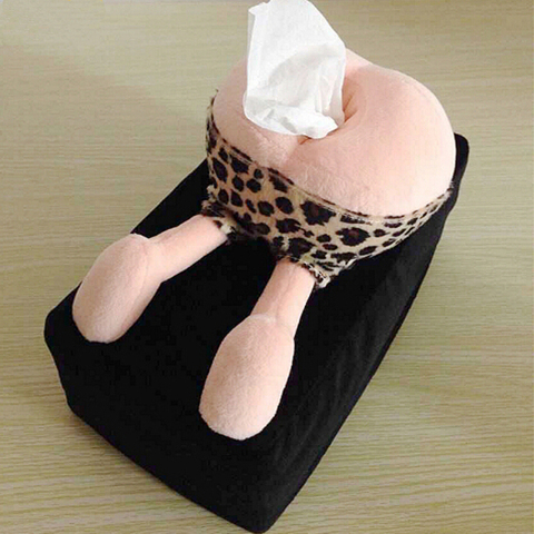 Creative Funny Ass Tissue Box Case Cover Home Office Car Paper Extraction Tissue Box Cover Holder Portable Paper Box ► Photo 1/6