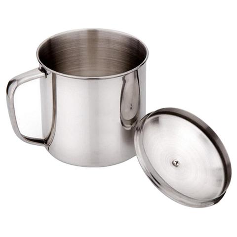 8.5*7.8cm Steel Cup With A Cup Cover Metal Color Lid Drinkware Cups Gadget Children Drinking With Silver N8Q1 ► Photo 1/6