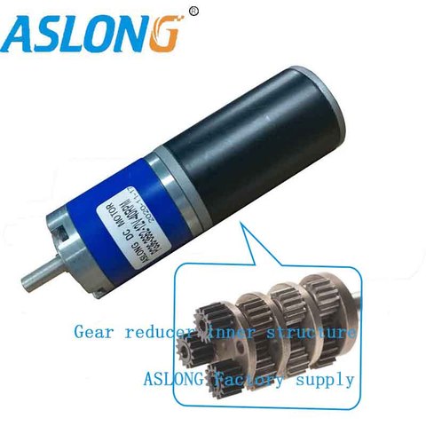 High quality 24v DC brushed planetary metal gear motor 36mm tubular electirc dc motor12v with planetary Geared Reducer PG36-3662 ► Photo 1/6