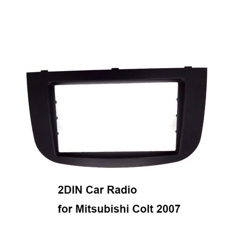 High quality free shipping 2DIN Car Radio Fascia for Mitsubishi Colt 2007 stereo facia frame panel dash mount kit adapter trim ► Photo 1/5