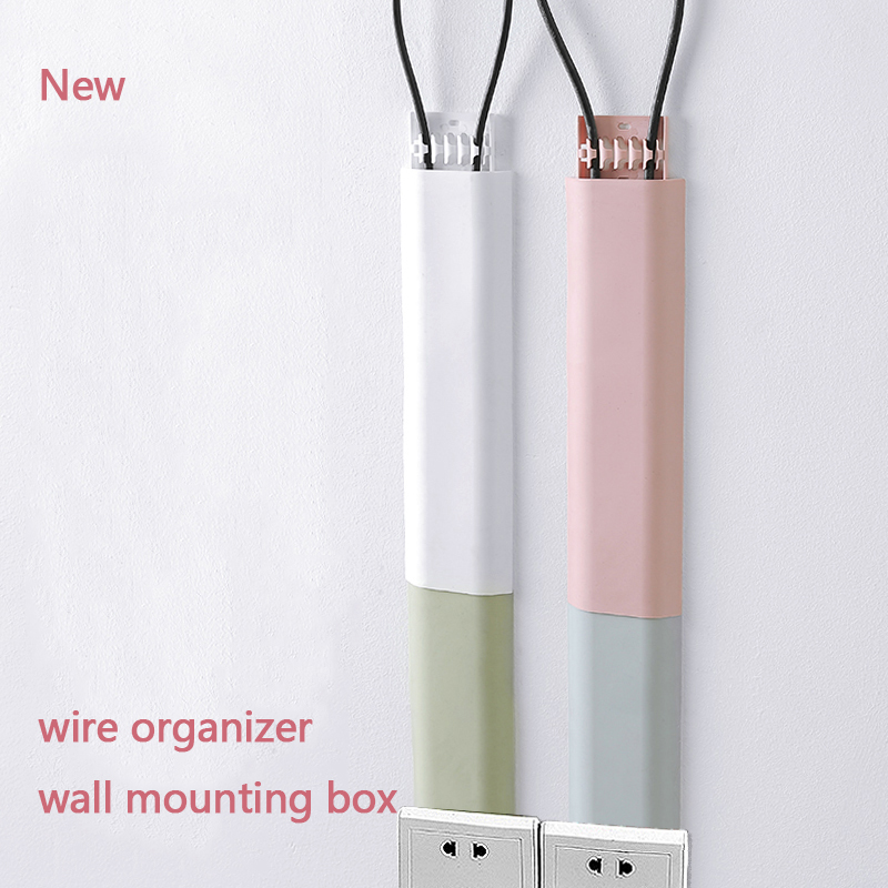 30cm Self-adhesive Raceway Wall Cord Duct Cover Cable Duct Ties Fixer  Fastener Holder for Cable Organizer Storage Clip