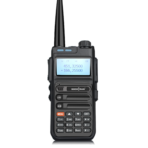 Ham Radio VHF UHF Frequency Scanner SOCOTRAN UV5F PLUS Dual Band 5W Walkie Talkie Scanner Radio ► Photo 1/6