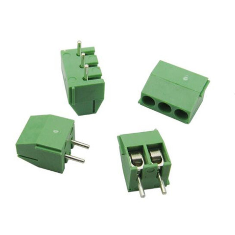 100PCS 3.5mm Pitch Screw Terminal Connector 2 Pin 3 Pin Straight Leg KF350 Copper Green PCB Terminal Blocks ► Photo 1/4