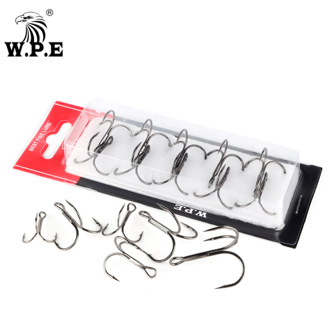 W.P.E Fish Hook High Carbon Steel Fishing Hook Soft Bait Fishing Tackle Round Barbed Hook 1pack / 10-15pcs tweeter 4#-3/0# ► Photo 1/6