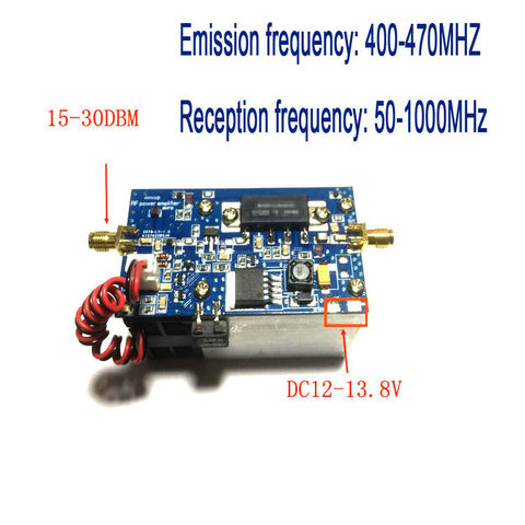 MMDVM power amplifier hotspot Half Duplex signal RF amplifier  UHF 400-470MHZ 433MHZ digital transmission For DMR, DPMR ► Photo 1/3