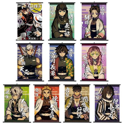 Anime Demon Slayer: Kimetsu no Yaiba Tanjirou Nezuko Anime manga wall Poster Scroll Gift Collection 21*30CM ► Photo 1/6