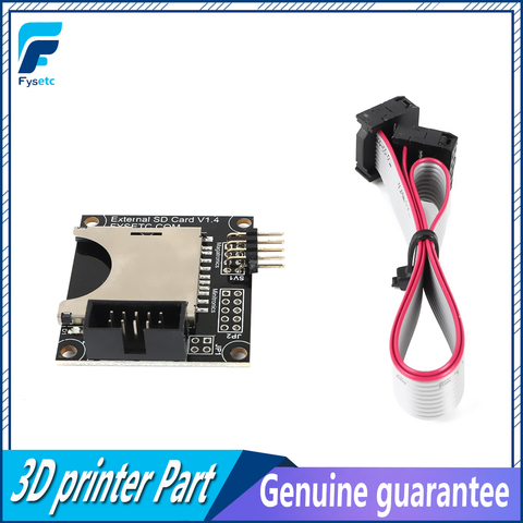 3D Printer Parts SD Expansion Module External Card Reader Connector Adapter SD Reader For F6 4.3