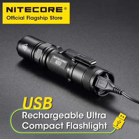 NITECORE ND01 flashlight with strong light usb rechargeable outdoor riding night fishing super bright flashlight ► Photo 1/5