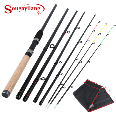 Cheap Sougayilang 1.8-3M Telescopic Fishing Rod Ultralight Carbon