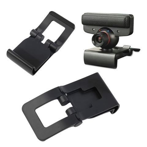New Black TV Clip Bracket Adjustable Mount Holder Stand For Sony Playstation 3 PS3 Move Controller Eye Camera Wholesale ► Photo 1/6