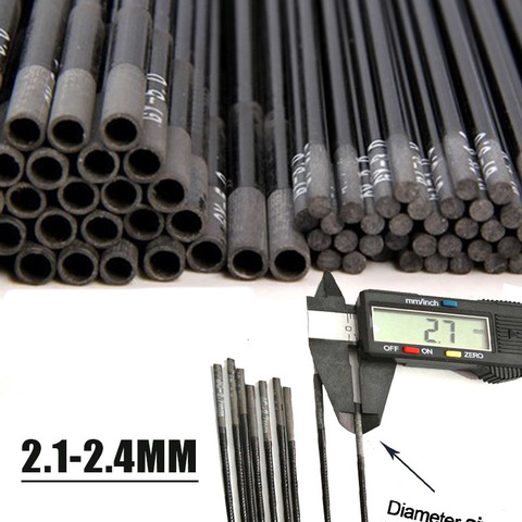 2.2mm-4.1mm 5 Pieces 80cm Fishing Rod Tip Spare Sections Taiwan Fishing Rod Full Size Solid Hollow Carbon Rod Accessories Sturdy ► Photo 1/6