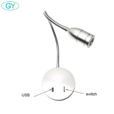 D10cm big base Wall Sconces,USB LED Bedside Reading Wall Lamp Light,Living Room Wall Lamp Light,Corridor Wall Lamp with switch ► Photo 1/6