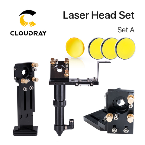 Cloudray CO2 Laser Head Set Dia.18mm FL38.1&Dia.20 FL50.8/63.5/101.6mmZnSe Focus Lens Dia.25m Mirror for Laser Engraving Machine ► Photo 1/6