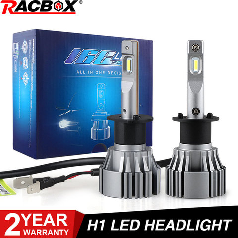 H1 Mini Led Headlight Bulb for 2.0 2.5 inch Projector Lenses Retrofit H4 H7 Headlight Assembly Fog Light 80W 8400LM Led Bulb 12V ► Photo 1/6