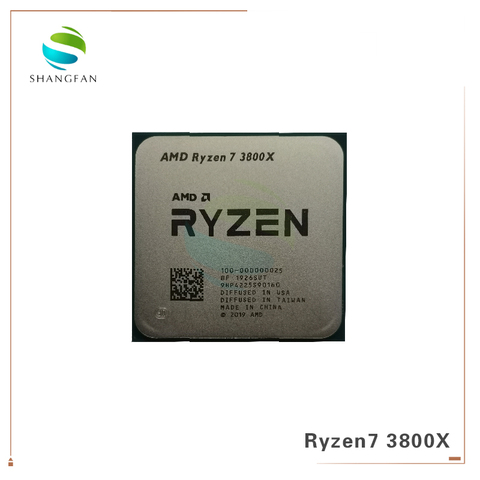 AMD Ryzen 7 3800X R7 3800X 3.9 GHz 7NM L3=32M 100-000000025  105W Eight-Core Sixteen-Thread CPU Processor Socket AM4 ► Photo 1/1