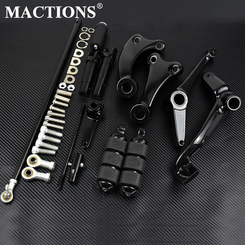 Motorcycle Black/Chrome Forward Controls Complete Kit Pegs& Levers& Linkages For Harley Sportster XL 883 1200 91-03 04-13 14-20 ► Photo 1/6