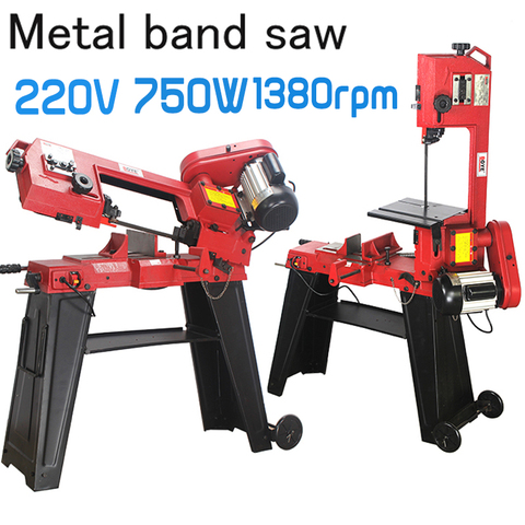 Metal/Wood Strip Sawing Machine Double 750W Vertical Band Saw Machine Woodworking Band Saw Cutting Machine Power Tools ► Photo 1/6