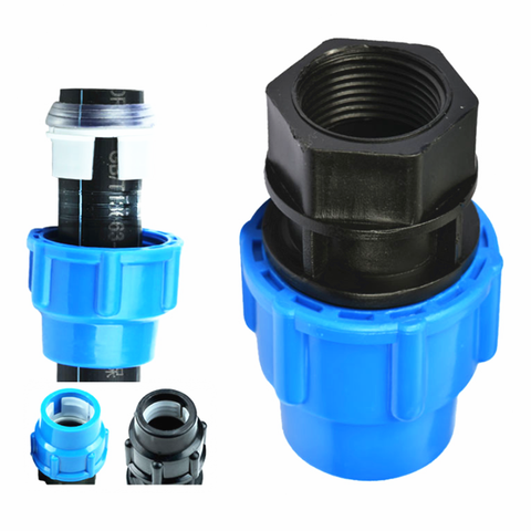 Plastic PE water pipe quick connection female thread 1/2 