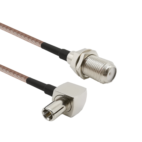 F Female Jack to TS9 Male Plug Right Angle Connector RG316 Coaxial Cable Pigtail Antenna TS9-F Adapter 10CM-1M ► Photo 1/4