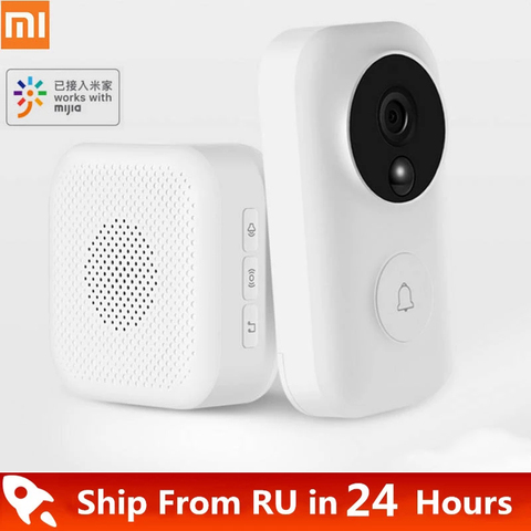 Xiaomi Zero AI Face Identification Doorbell Set IR Night Video Motion Detection WIFI Self-power-generating Wireless Doorbell ► Photo 1/6