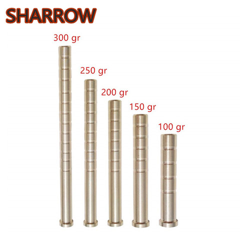 10/20pcs 100-300gr Archery Arrow Insert Fit ID 6.2mm Arrow Shafts Arrow Brass Inserts Weight For Hunting Shooting Accessories ► Photo 1/6