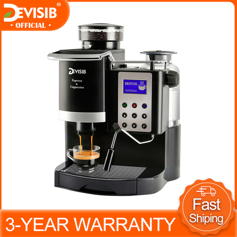 Coffee Machine Automatic Coffee Machine 3 in 1 Espresso Brewing, Bean  Grinder and Milk Foaming Household Coffee Maker - AliExpress