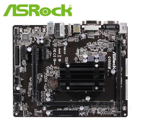 Used mainboard ASRock Q1900M integrated J1900 quad-core DDR3 desktop motherboard PC boards ► Photo 1/3