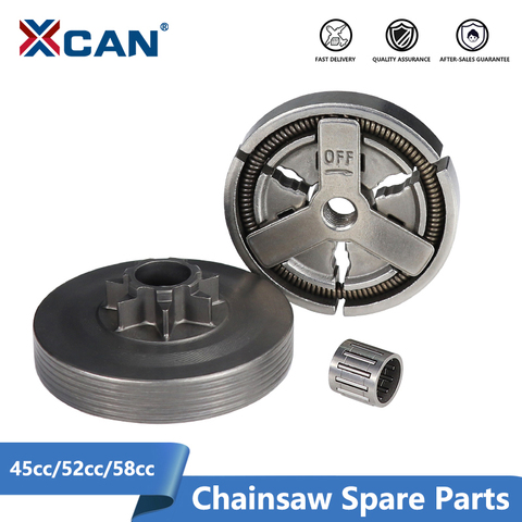 XCAN Clutch Drum+Clutch Cover+Needle Bearing For 4500 5200 5800 45cc 52cc 58cc Chainsaw Replacement Parts ► Photo 1/6