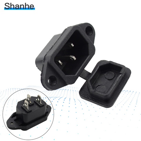 2PCS AC power socket,Fuse Switch with waterproof cover Connector ► Photo 1/6