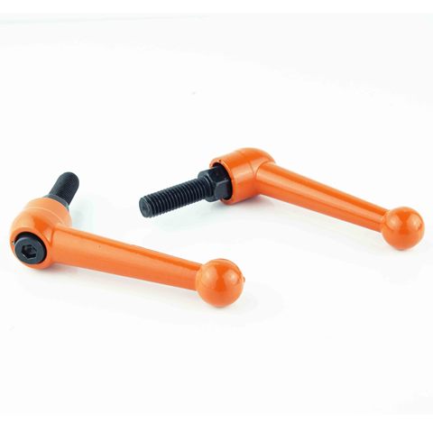 M10 Orange zinc alloy solid adjustable handle clamping tension lever arm ► Photo 1/6
