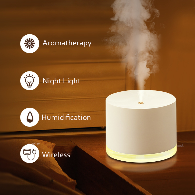780ml USB Air Humidifier Ultrasonic LED Night Light Aromatherapy Oil Diffuser