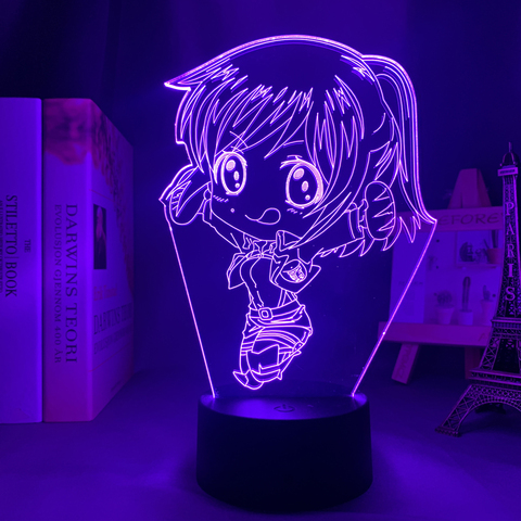 Anime Attack on Titan 3d Lamp Sasha Braus Chibi Light for Bedroom Decor Kids Gift Attack on Titan LED Night Light Sasha Braus ► Photo 1/6